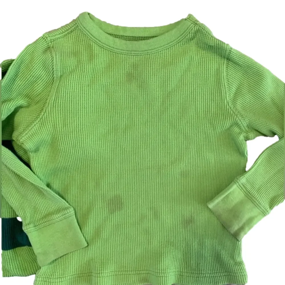 Old Navy Green Striped Long Sleeve Flannel Shirts Bundle of 2 Size 3T